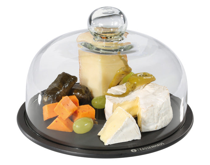 Entdecken Sie die ZASSENHAUS Käseglocke Comfort Plus ø 23 cm – stilvoller Käsegenuss mit optimalem Schutz und frischer Präsentation.
