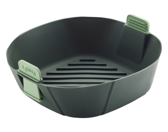 LÉKUÉ Silikonform für Heissluftfritteuse XL grau ø 25 cm in präsentiert im Onlineshop von KAQTU Design AG. Backform / Backblech ist von LEKUE