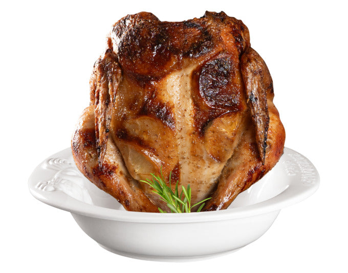 Entdecken Sie den RÖMERTOPF Hähnchenbräter Chicko ø 25x18 cm in Weiß – für perfekt gegartes, saftiges Hähnchen mit knuspriger Haut. Ideal für Ihre Küche!