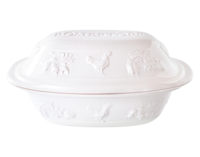RÖMERTOPF Bräter Rustico 3.5 l 37x27x20 cm weiss in  präsentiert im Onlineshop von KAQTU Design AG. Topf ist von RÖMERTOPF
