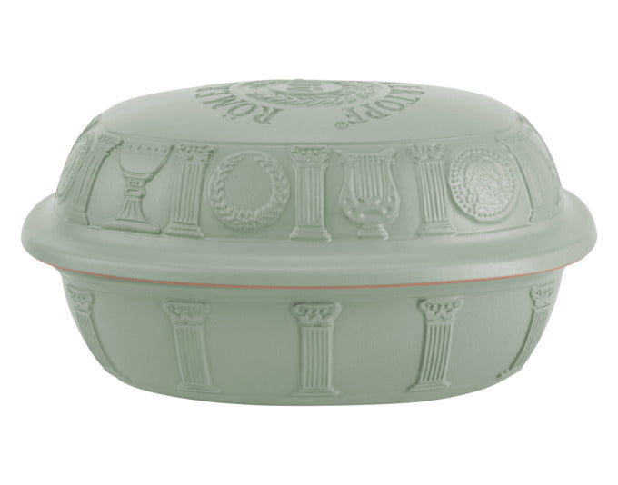 RÖMERTOPF Bräter 40 Jahre Jubiläum 3.5 l 34x26x19 cm grün in  präsentiert im Onlineshop von KAQTU Design AG. Topf ist von RÖMERTOPF