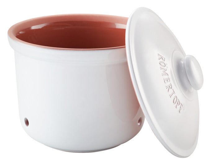 Entdecken Sie den RÖMERTOPF Frischetopf Maxi Plus 5.5 l – ideal für die frische Lagerung von Gemüse. Hochwertiger Ton, optimale Belüftung!
