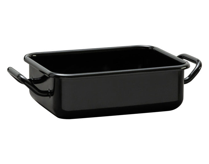 RIESS Mini Back- und Servierform 23x15x7 cm schwarz Emaille in präsentiert im Onlineshop von KAQTU Design AG. Backform / Backblech ist von RIESS