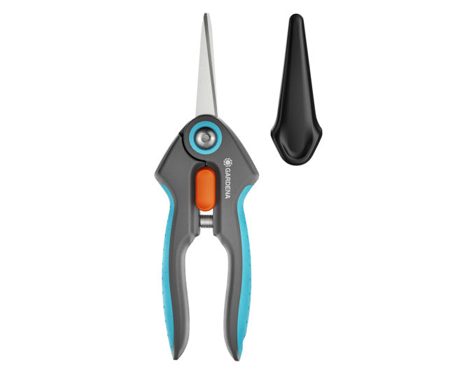 Entdecken Sie die GARDENA Gartenschere FreshCut – Ihr perfektes Werkzeug für präzise Schnitte und komfortable Gartenarbeit. Ideal für Kräuter, Obst und Blumen.