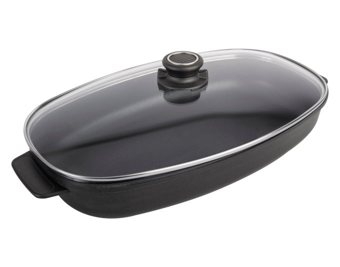 GASTROLUX Bräter mit Glasdeckel BiotanInduktion 46x26x7 cm in  präsentiert im Onlineshop von KAQTU Design AG. Topf ist von GASTROLUX