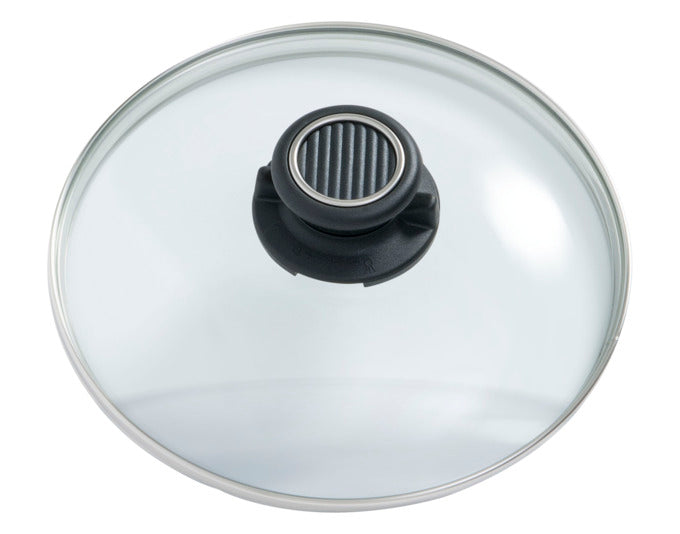 GASTROLUX Glasdeckel Deluxe mit Edelstahlring ø 32 cm in  präsentiert im Onlineshop von KAQTU Design AG. Topf ist von GASTROLUX