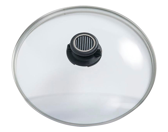 GASTROLUX Glasdeckel Deluxe mit Edelstahlring ø 32 cm in  präsentiert im Onlineshop von KAQTU Design AG. Topf ist von GASTROLUX