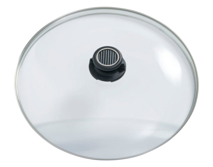 GASTROLUX Glasdeckel Deluxe mit Edelstahlring ø 32 cm in  präsentiert im Onlineshop von KAQTU Design AG. Topf ist von GASTROLUX