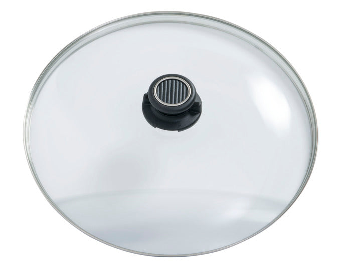 GASTROLUX Glasdeckel Deluxe mit Edelstahlring ø 32 cm in  präsentiert im Onlineshop von KAQTU Design AG. Topf ist von GASTROLUX