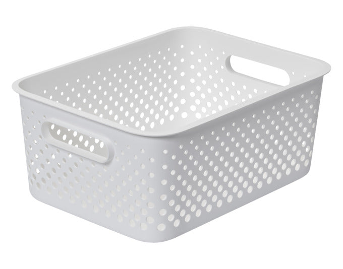 Entdecken Sie den EBNAT Aufbewahrungskorb SmartStore L (36.5x27x15 cm) in Weiß – ideal für Ordnung in jedem Raum! Praktisch und stilvoll.