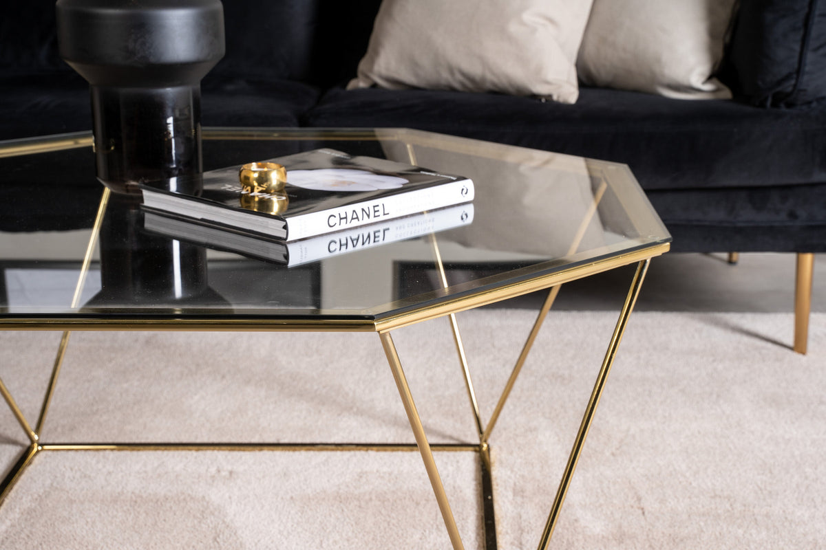 Österlen Beistelltisch in Gold präsentiert im Onlineshop von KAQTU Design AG. Beistelltisch ist von Furniture Fashion