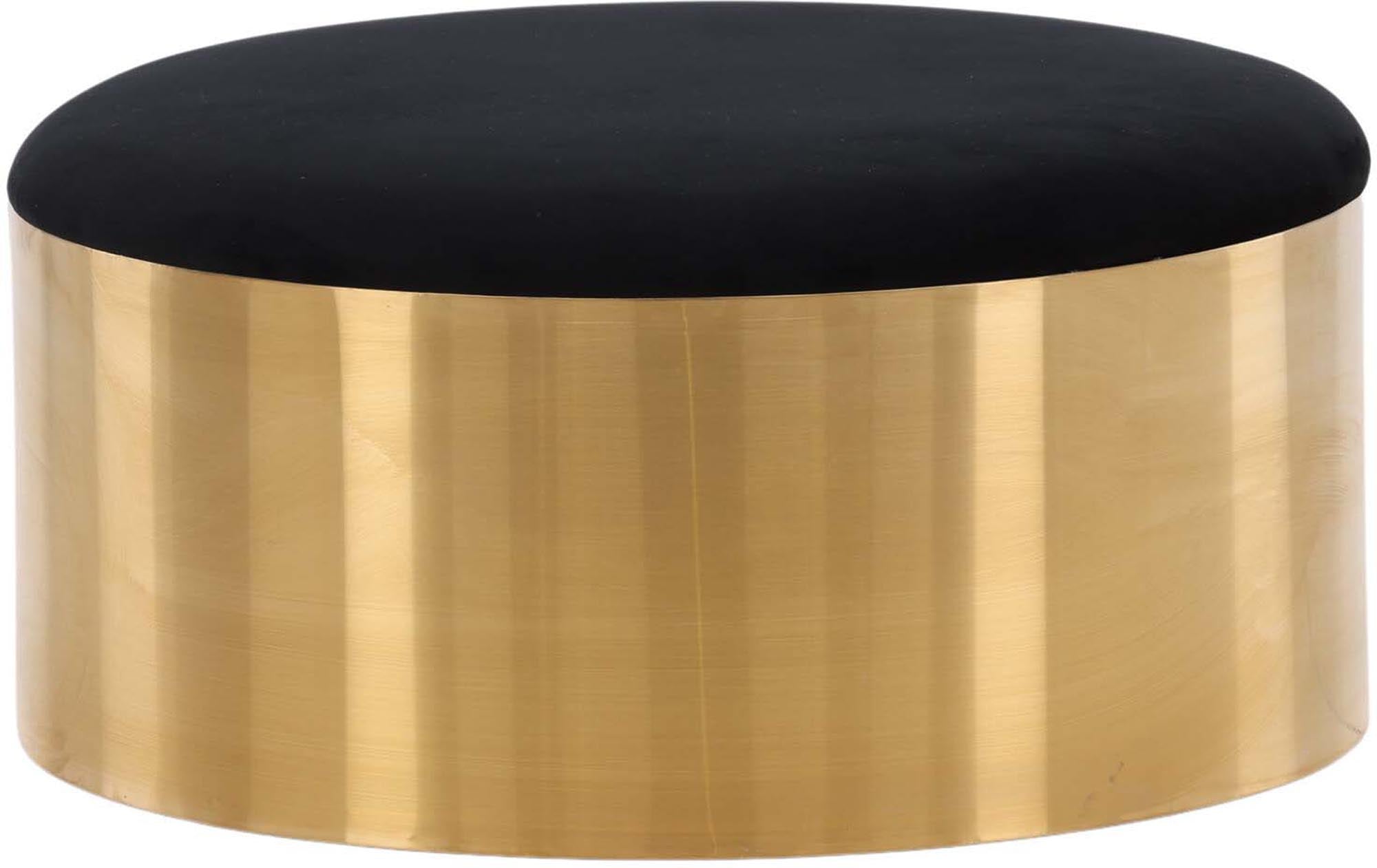 Puff Hocker in Gold präsentiert im Onlineshop von KAQTU Design AG. Pouf ist von Furniture Fashion