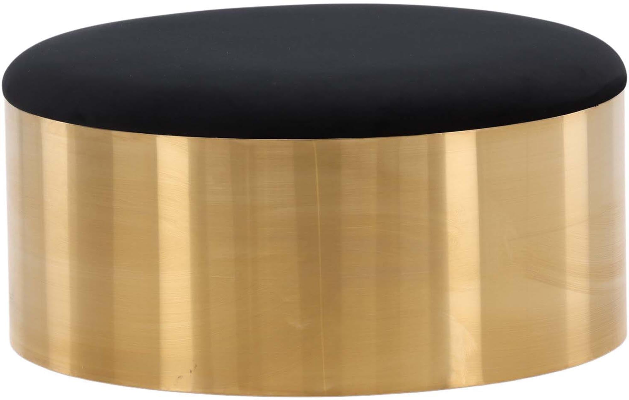 Puff Hocker in Gold präsentiert im Onlineshop von KAQTU Design AG. Pouf ist von Furniture Fashion