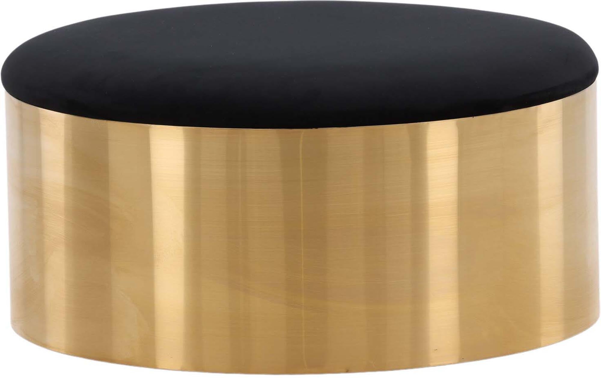 Puff Hocker in Gold präsentiert im Onlineshop von KAQTU Design AG. Pouf ist von Furniture Fashion