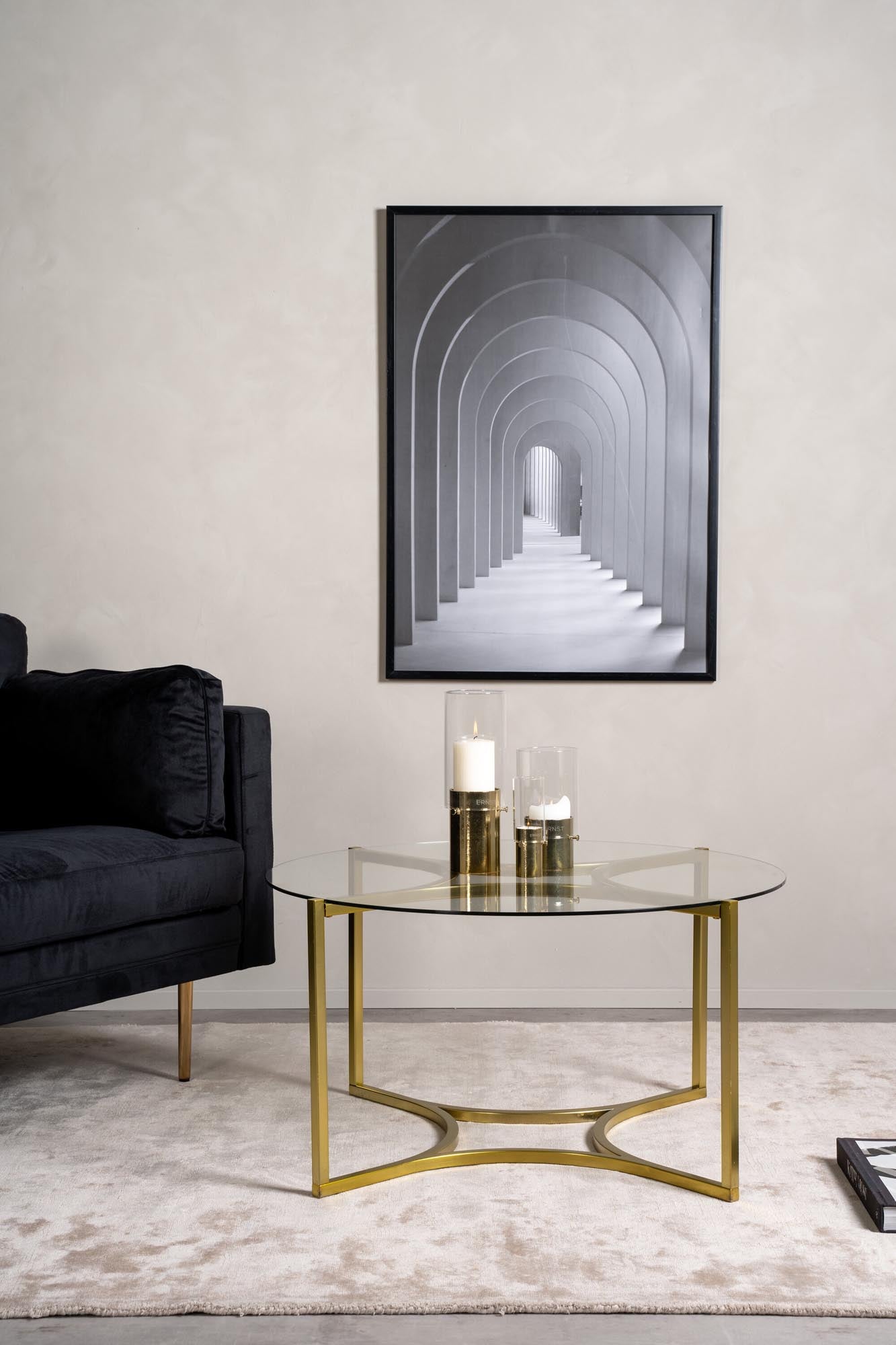 Kivik Beistelltisch in Gold präsentiert im Onlineshop von KAQTU Design AG. Beistelltisch ist von Furniture Fashion