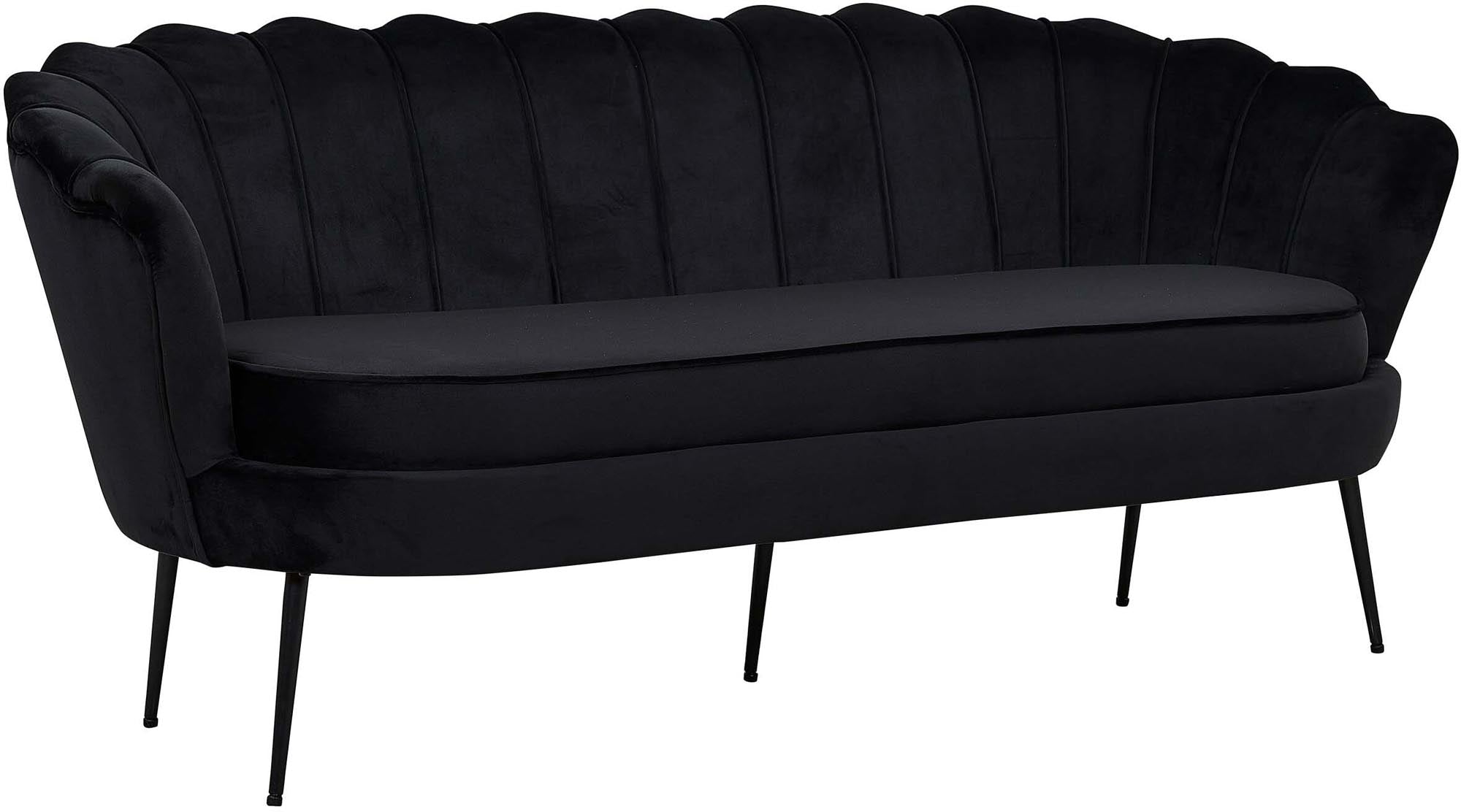 Calais Sofa in Schwarz präsentiert im Onlineshop von KAQTU Design AG. 3er Sofa ist von Venture Home