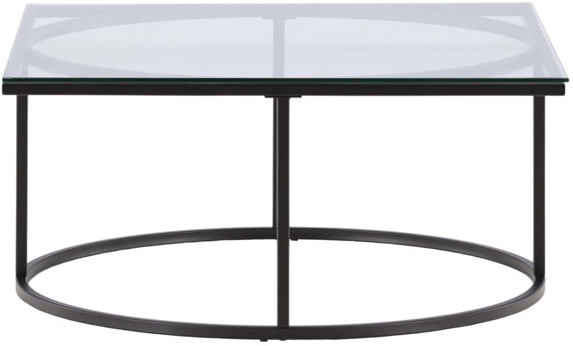 Eleganter Skanör Beistelltisch: Glasplatte & Stahlgestell, ideal für modernes Wohnen. Vielseitig & stilvoll.