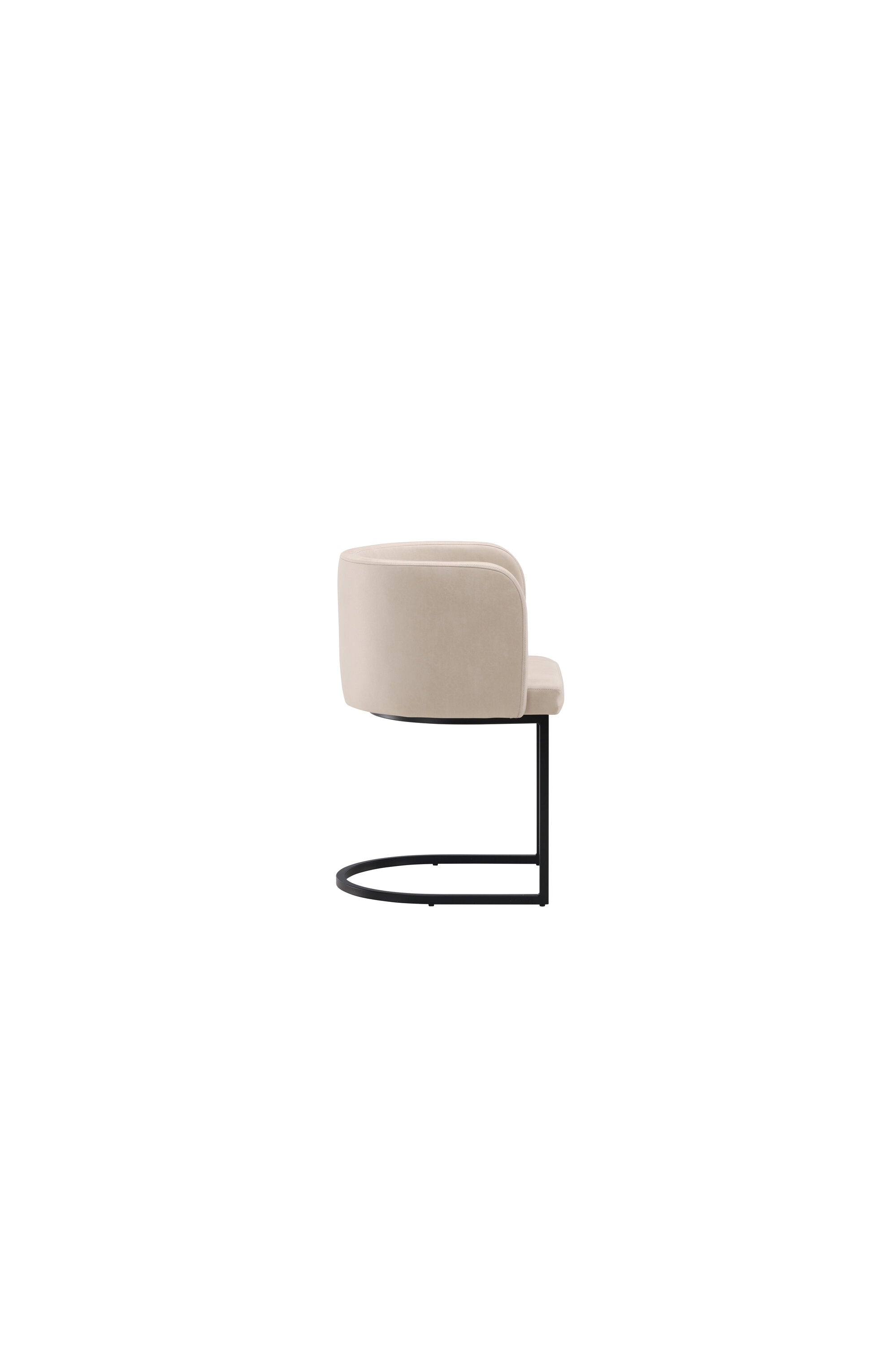 Simrishamn Stuhl in Beige präsentiert im Onlineshop von KAQTU Design AG. Schalenstuhl mit Armlehne ist von Furniture Fashion