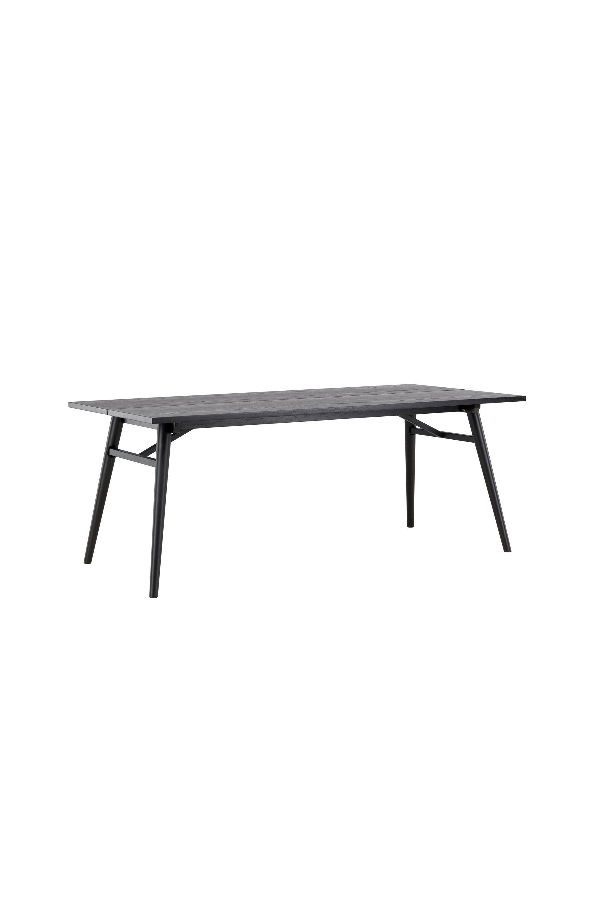 Sleek ausziehbarer Tisch in Schwarz präsentiert im Onlineshop von KAQTU Design AG. Esstisch ist von Venture Home