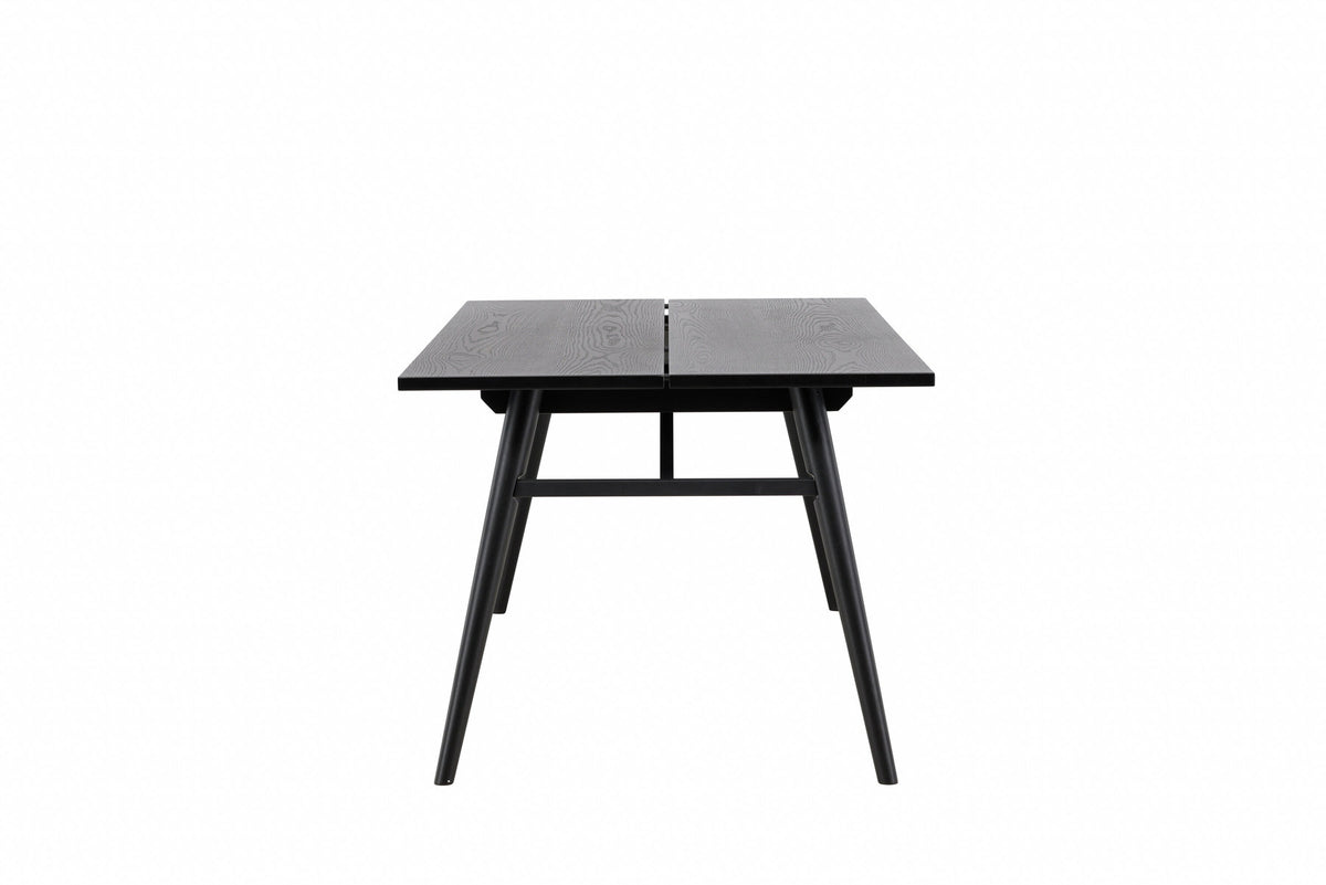 Sleek ausziehbarer Tisch in Schwarz präsentiert im Onlineshop von KAQTU Design AG. Esstisch ist von Venture Home