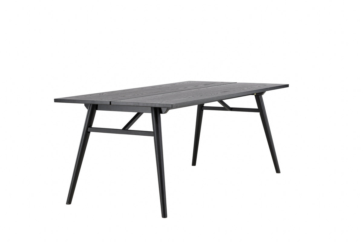 Sleek ausziehbarer Tisch in Schwarz präsentiert im Onlineshop von KAQTU Design AG. Esstisch ist von Venture Home