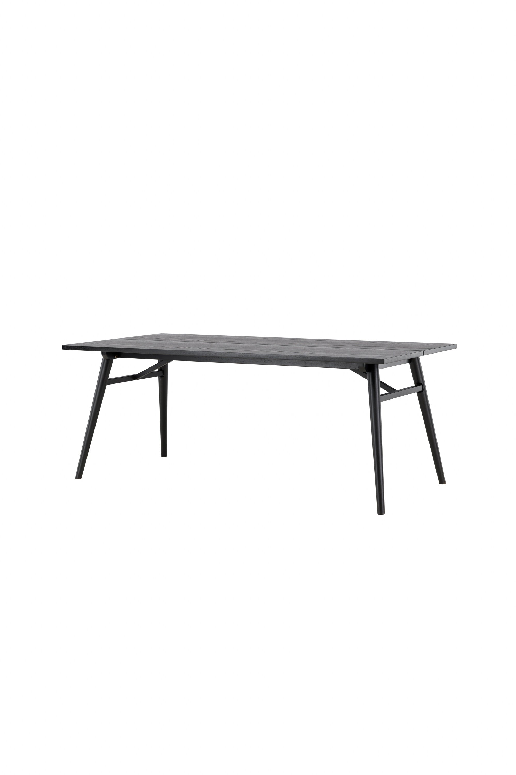 Sleek ausziehbarer Tisch in Schwarz präsentiert im Onlineshop von KAQTU Design AG. Esstisch ist von Venture Home