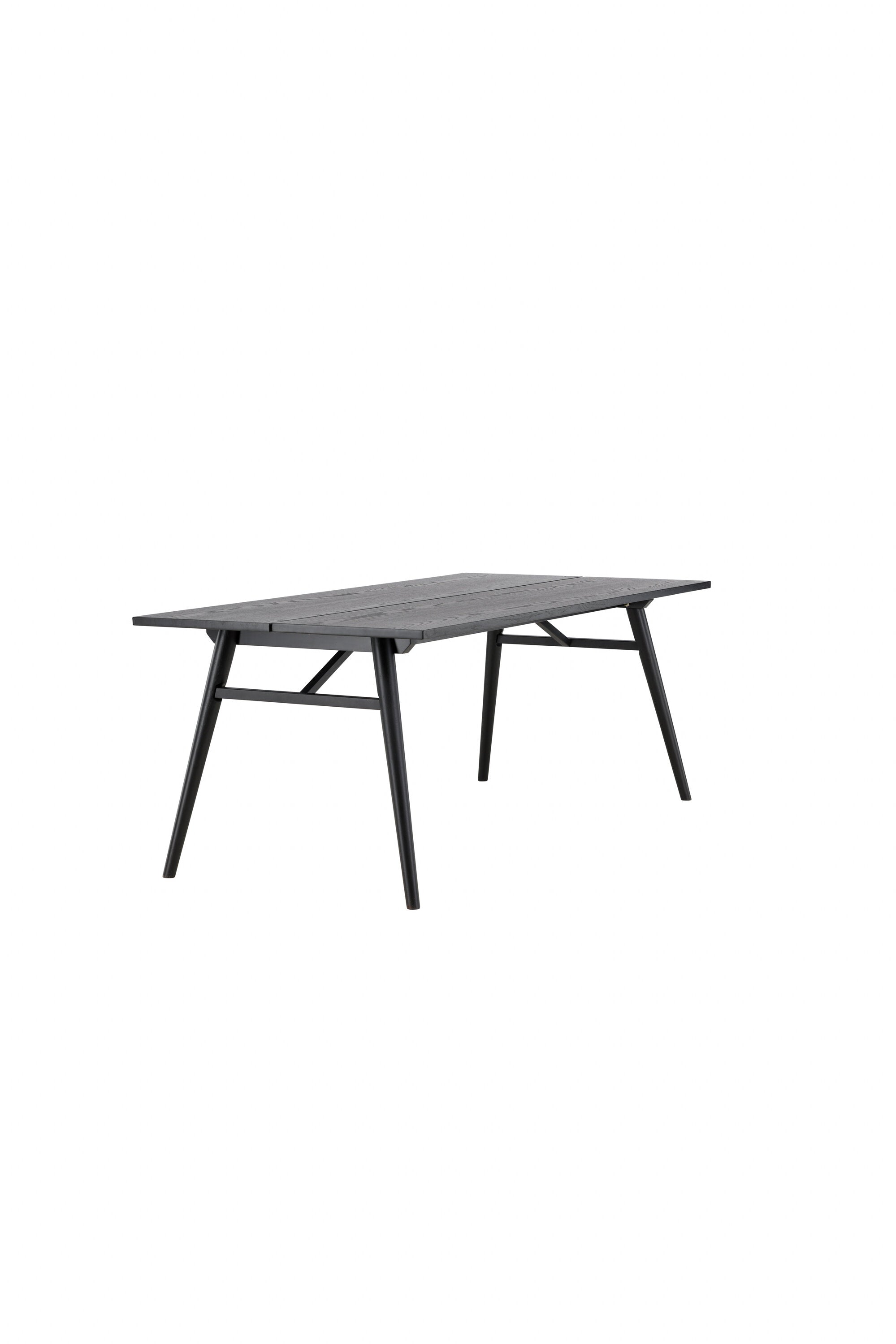 Sleek ausziehbarer Tisch in Schwarz präsentiert im Onlineshop von KAQTU Design AG. Esstisch ist von Venture Home