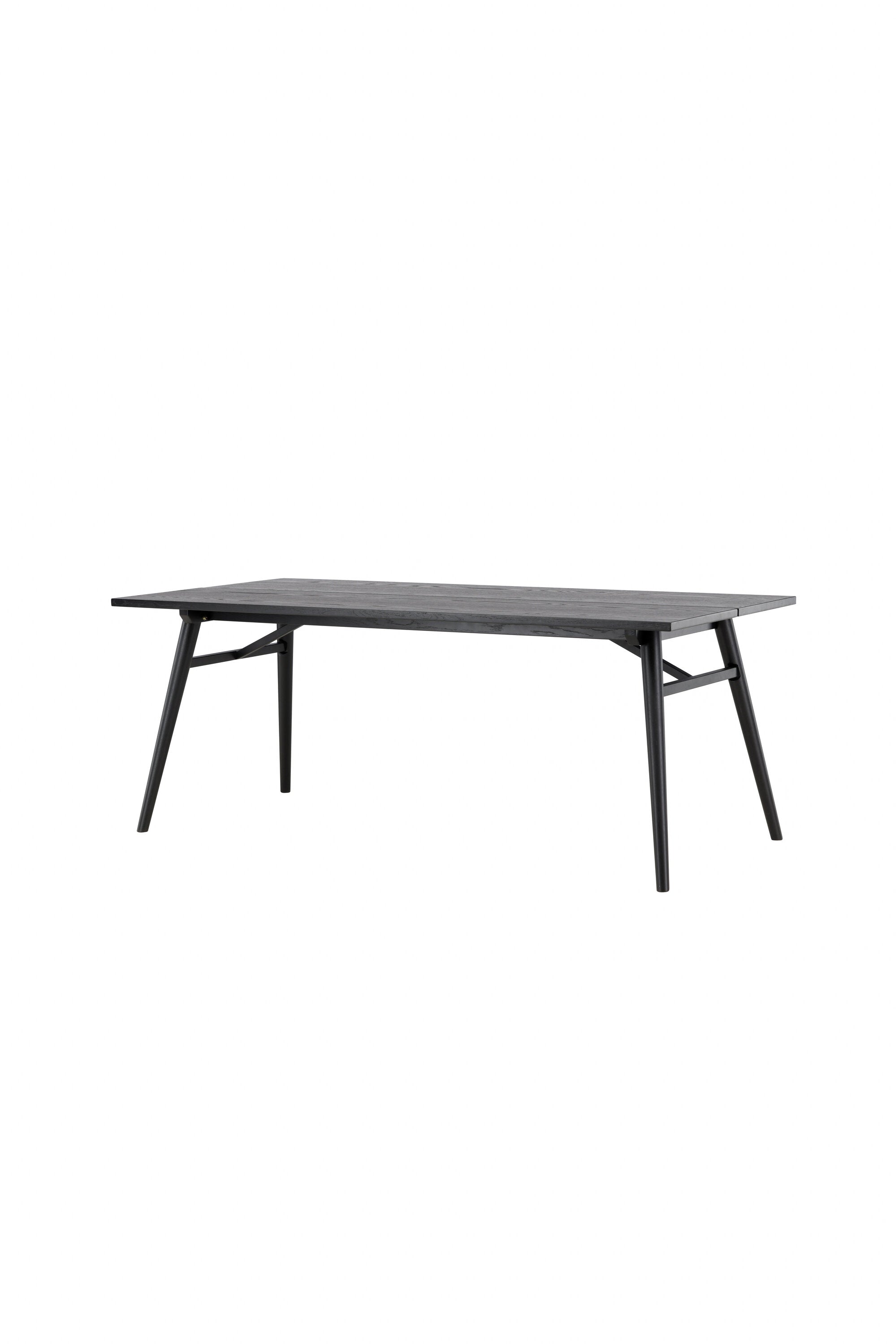 Sleek ausziehbarer Tisch in Schwarz präsentiert im Onlineshop von KAQTU Design AG. Esstisch ist von Venture Home