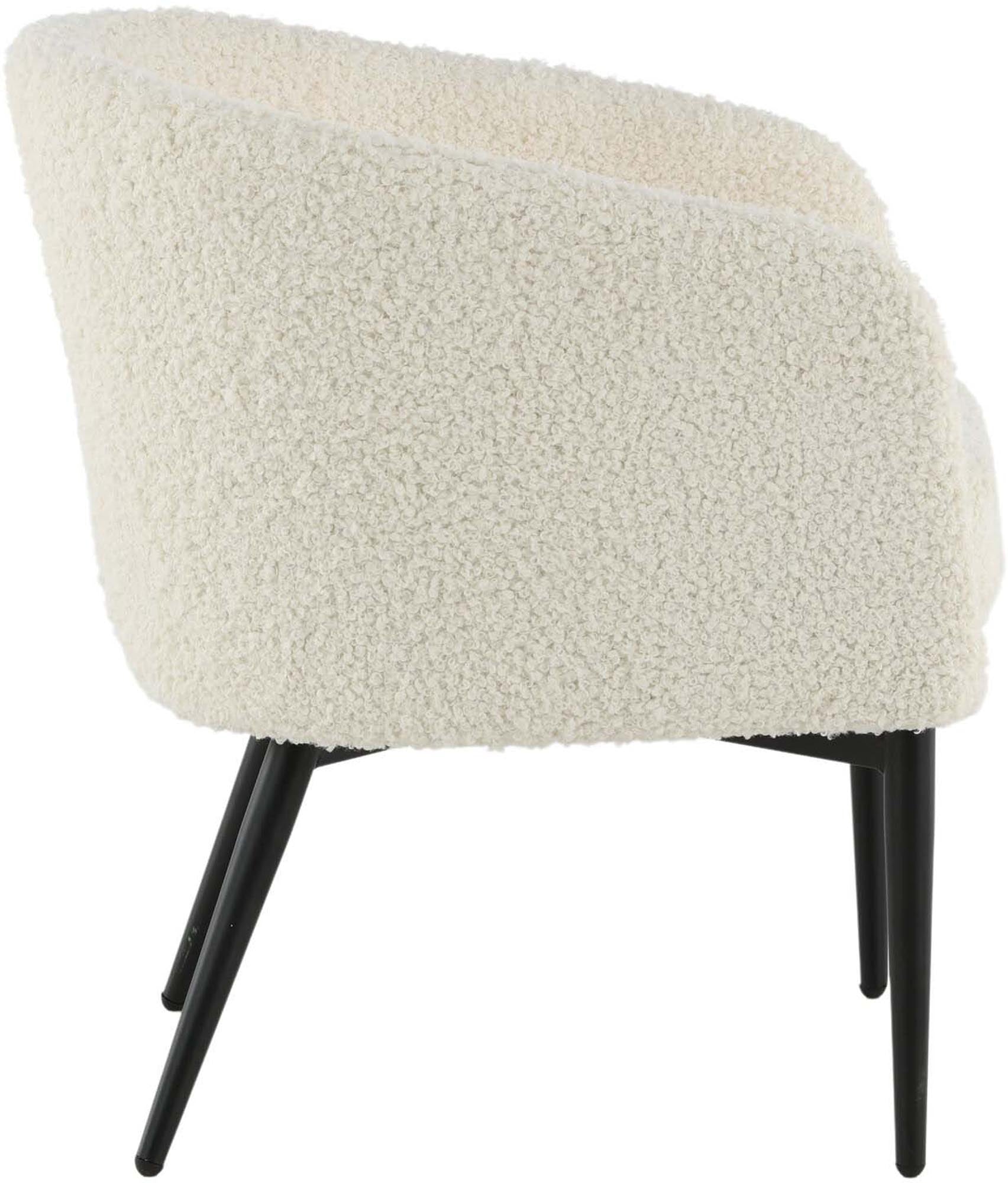 Fluffy Sessel in Weiss präsentiert im Onlineshop von KAQTU Design AG. Sessel mit Armlehnen ist von Venture Home