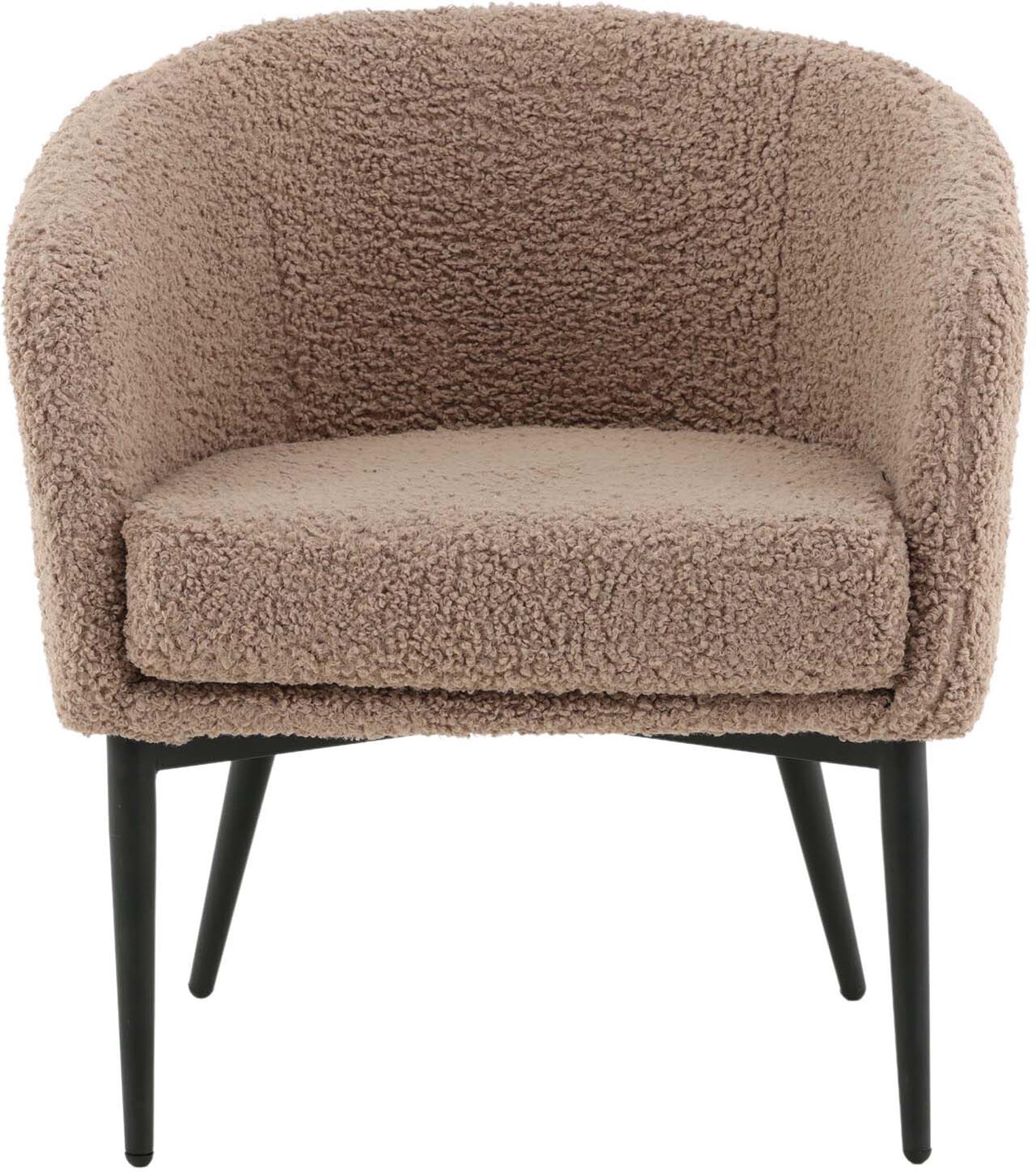 Entdecken Sie das Fluffy Single Sofa von Venture Home – ein stilvoller Sessel in Schwarz, der Eleganz und Gemütlichkeit vereint.