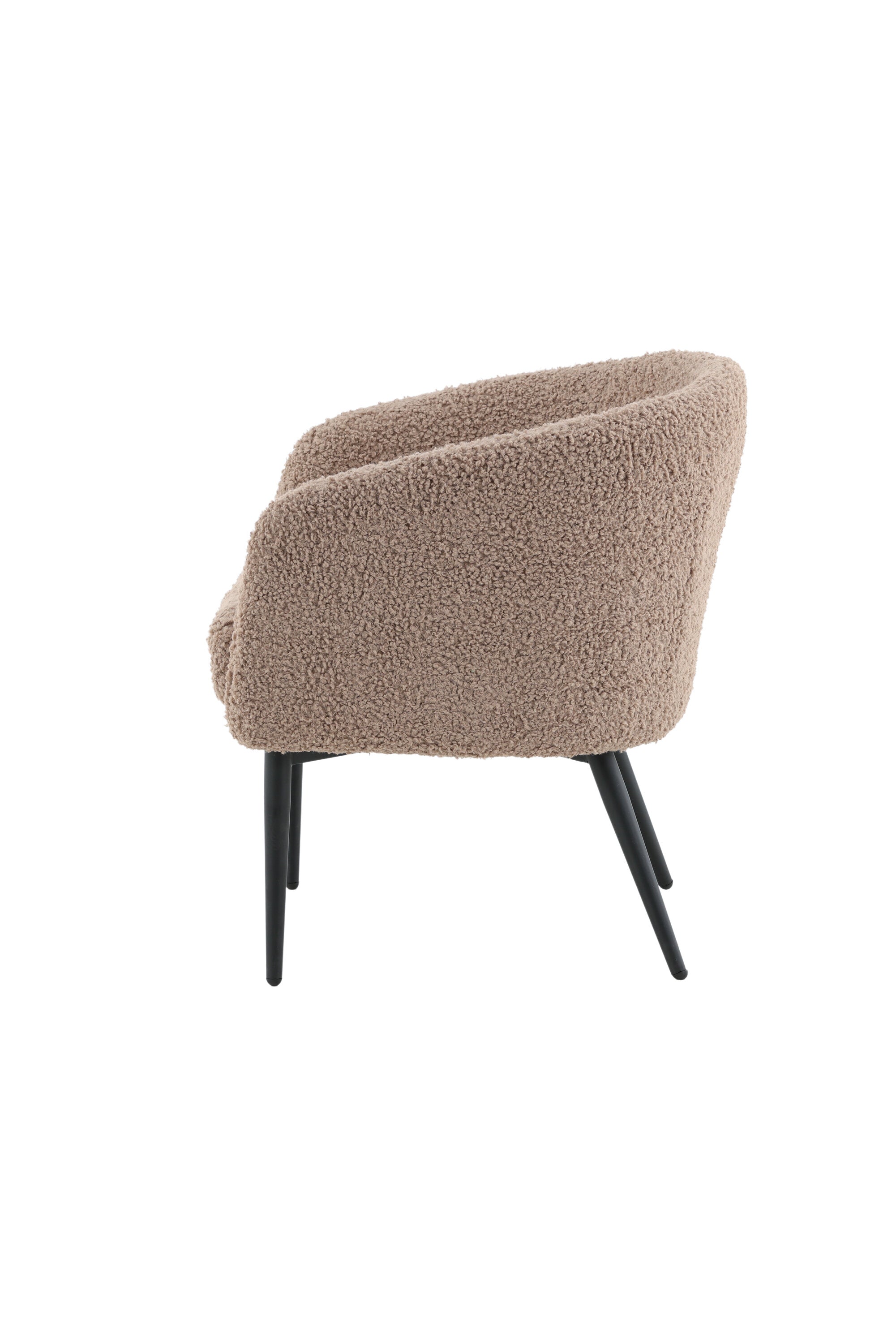 Fluffy Single Sofa in Braun präsentiert im Onlineshop von KAQTU Design AG. Sessel mit Armlehnen ist von Venture Home