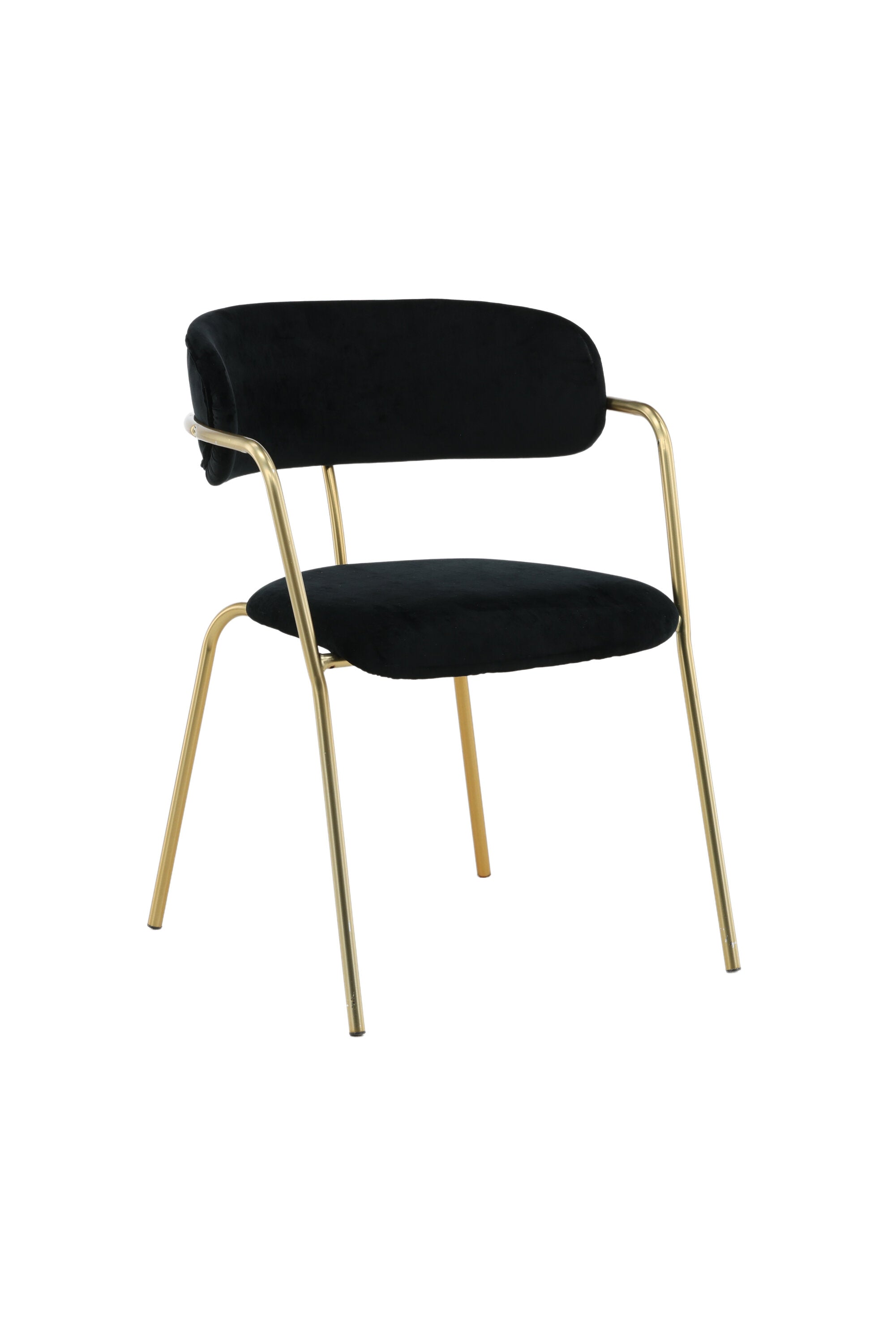 Arrow Armlehnstuhl in Schwarz/Gold präsentiert im Onlineshop von KAQTU Design AG. Stuhl mit Armlehne ist von Venture Home
