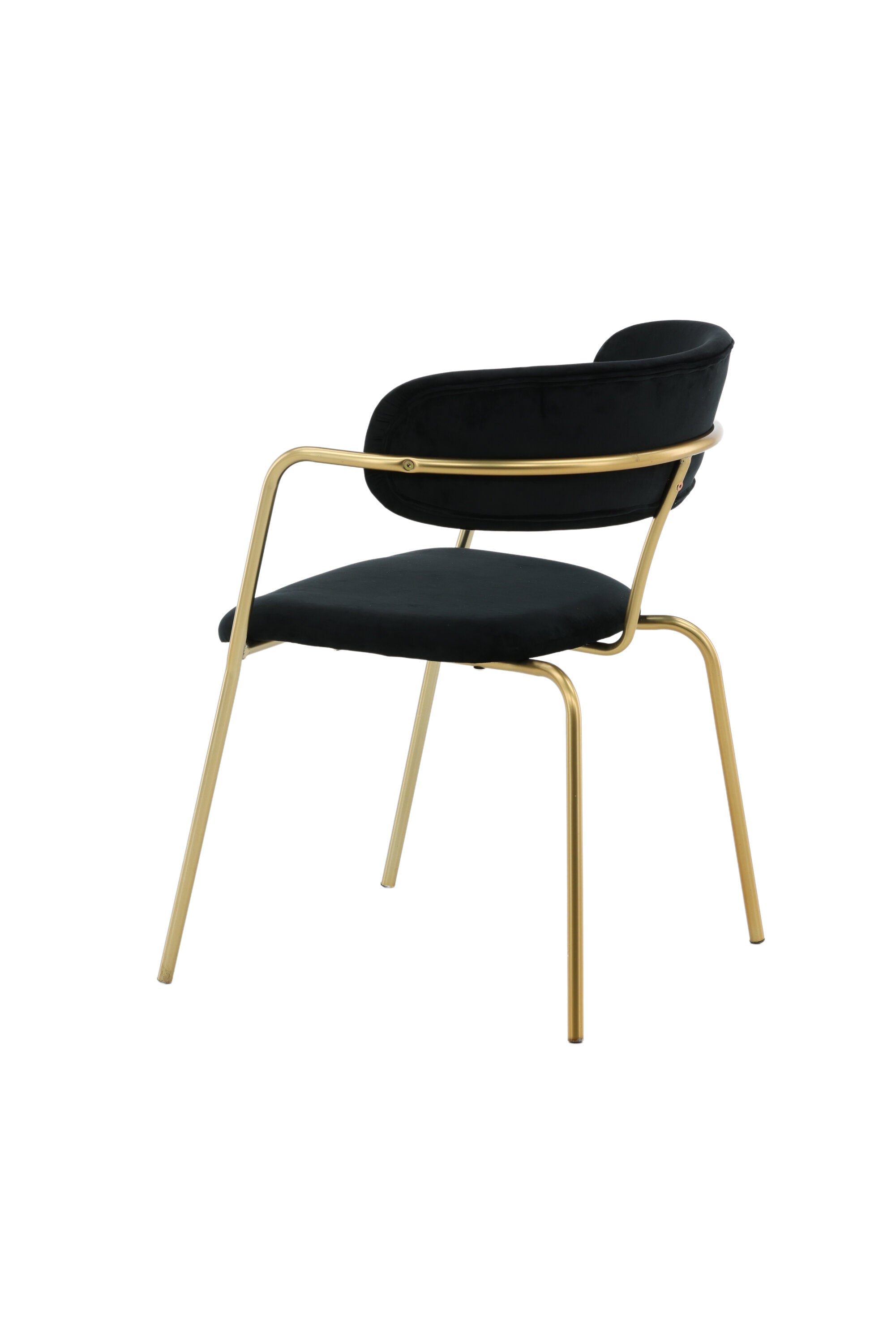 Arrow Armlehnstuhl in Schwarz/Gold präsentiert im Onlineshop von KAQTU Design AG. Stuhl mit Armlehne ist von Venture Home