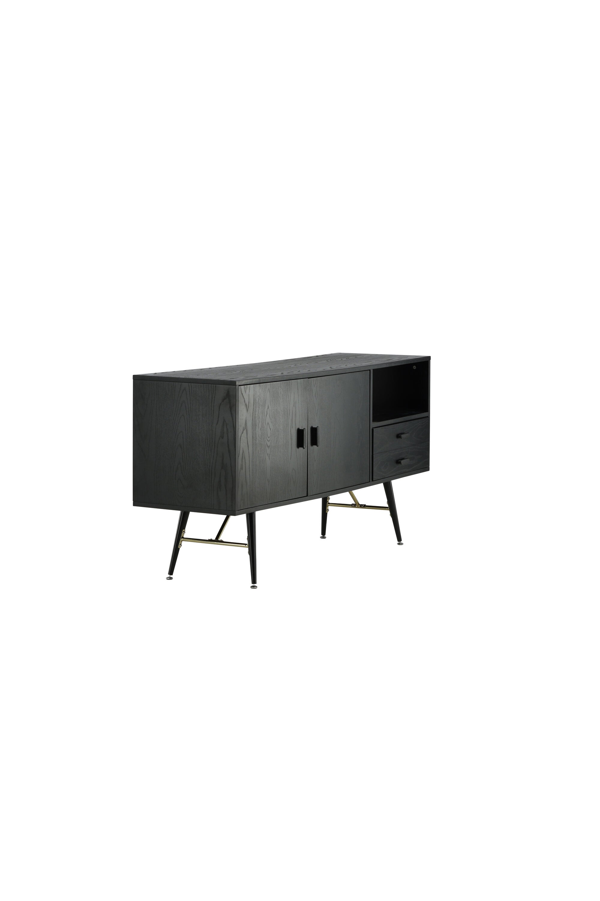 Gold Kommode in Schwarz präsentiert im Onlineshop von KAQTU Design AG. Regal Zubehör ist von Venture Home
