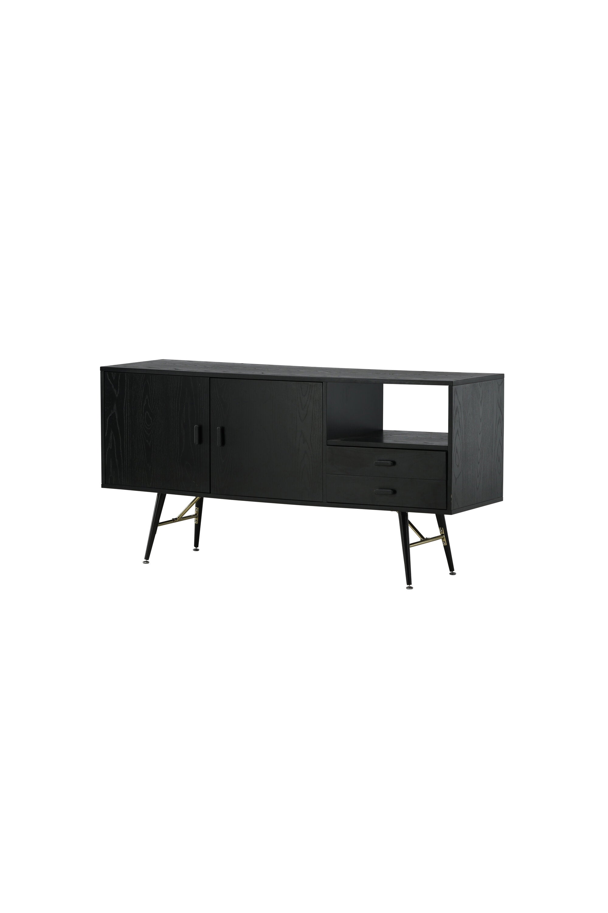 Gold Kommode in Schwarz präsentiert im Onlineshop von KAQTU Design AG. Regal Zubehör ist von Venture Home