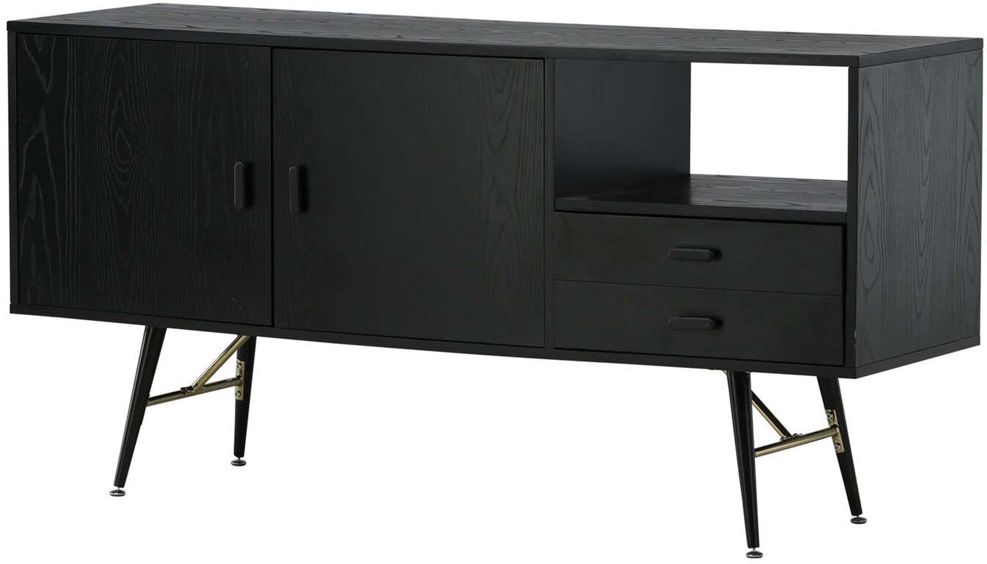 Luxuriöse Gold Kommode von Venture Home: Modernes Design, edle Messingdetails und praktische Aufbewahrung für jeden Raum.