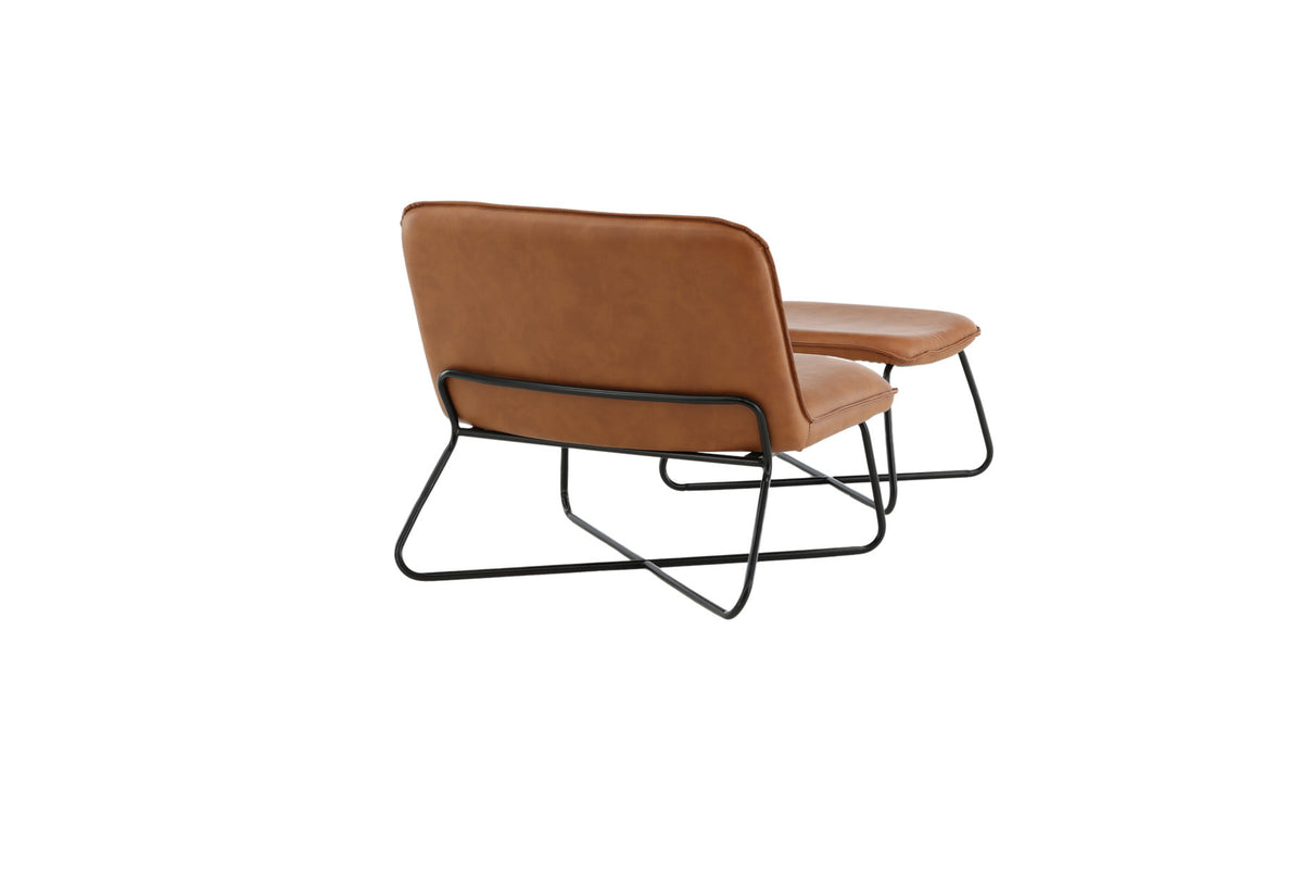 X-Lounge Stuhl in Braun präsentiert im Onlineshop von KAQTU Design AG. Sessel ist von Venture Home