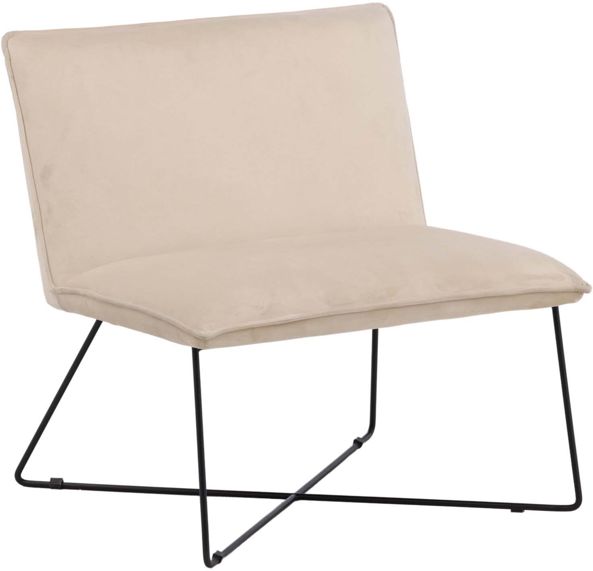 Komfortabler X-Lounge Sessel von Venture Home in edlem Beige.