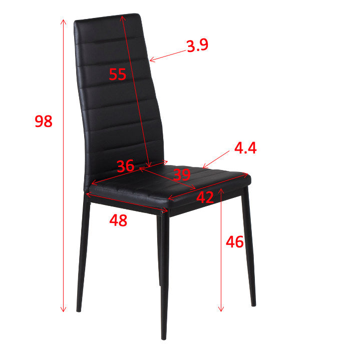 Slim Esszimmerstuhl in Schwarz präsentiert im Onlineshop von KAQTU Design AG. Stuhl ist von Venture Home