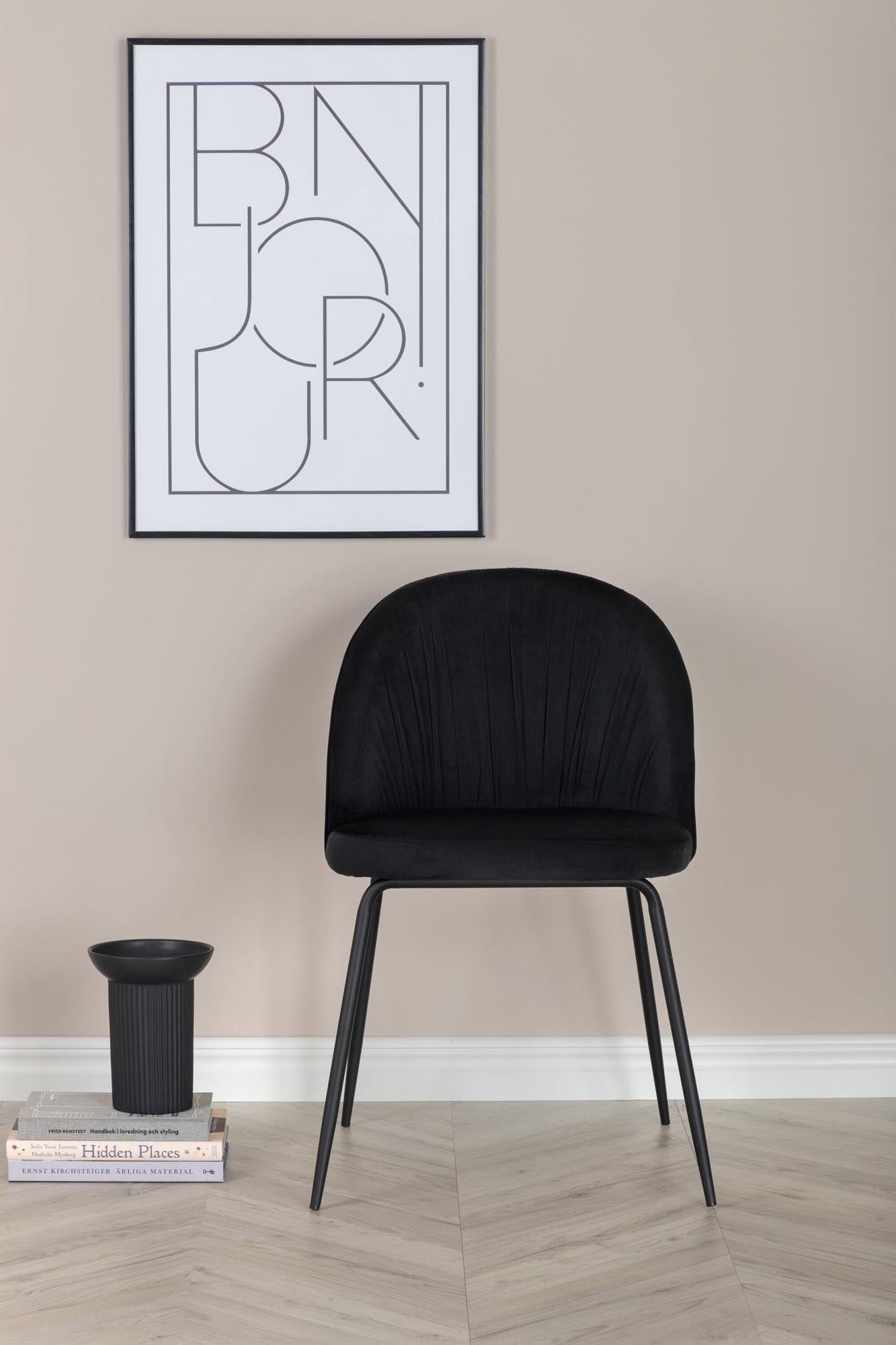 Wrinkles Stuhl in Schwarz präsentiert im Onlineshop von KAQTU Design AG. Schalenstuhl ist von Venture Home