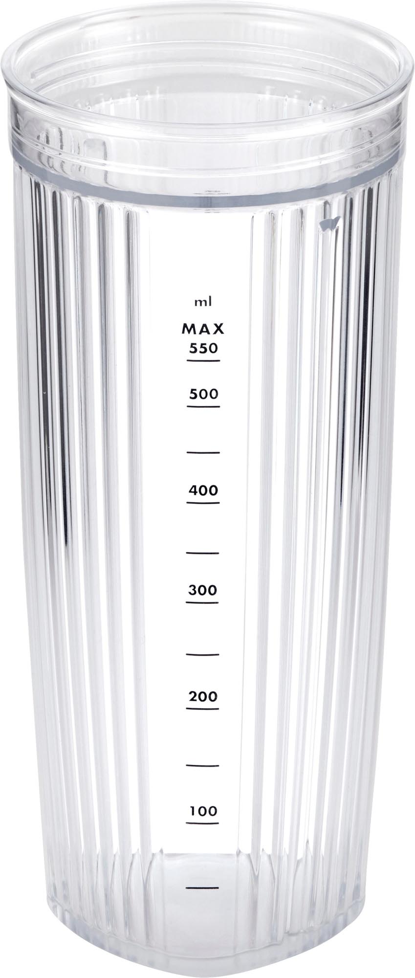 Entdecken Sie den 550ml Standmixer-Behälter von Zwilling in elegantem Weiss. Robuste, BPA-freie Materialien und sicherer Deckel für müheloses Mixen.