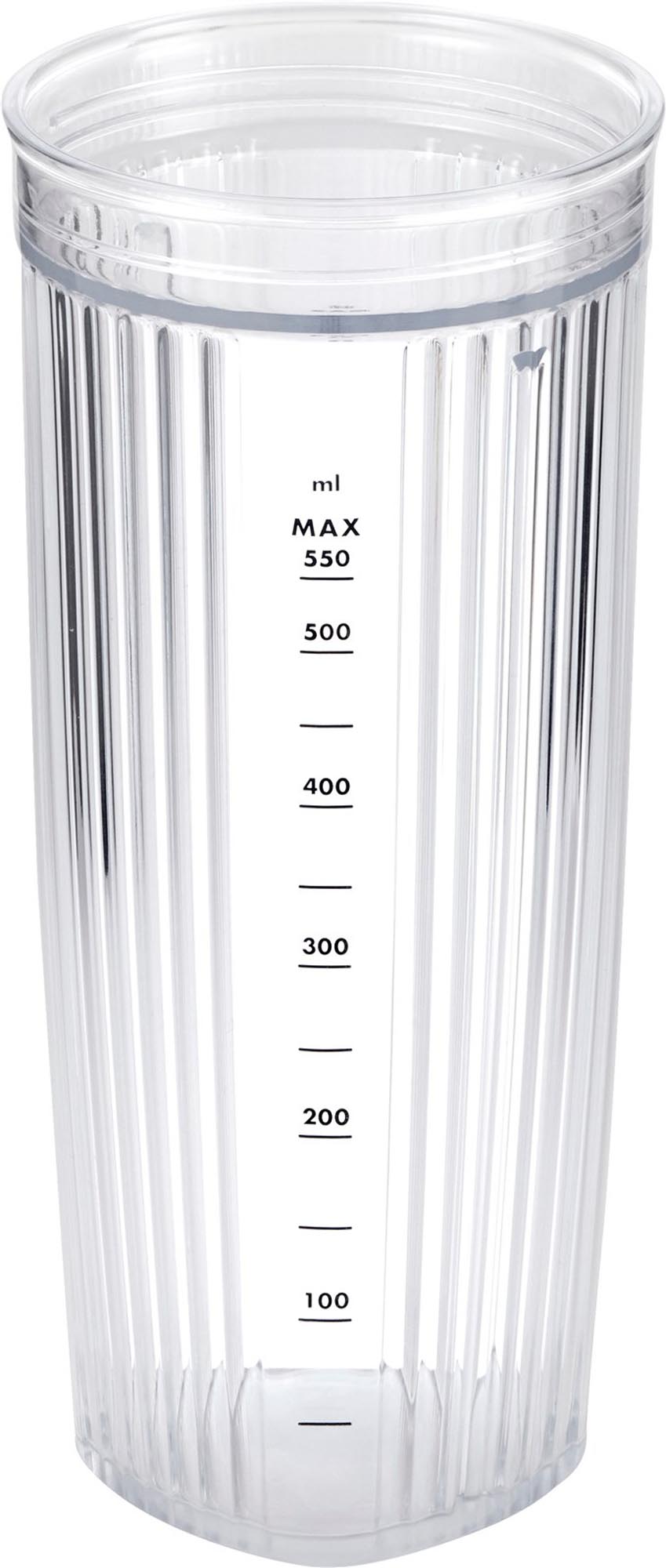 Zwilling 550ml Standmixer-Behälter: Weiss, mit Deckel, ideal zum Mixen.