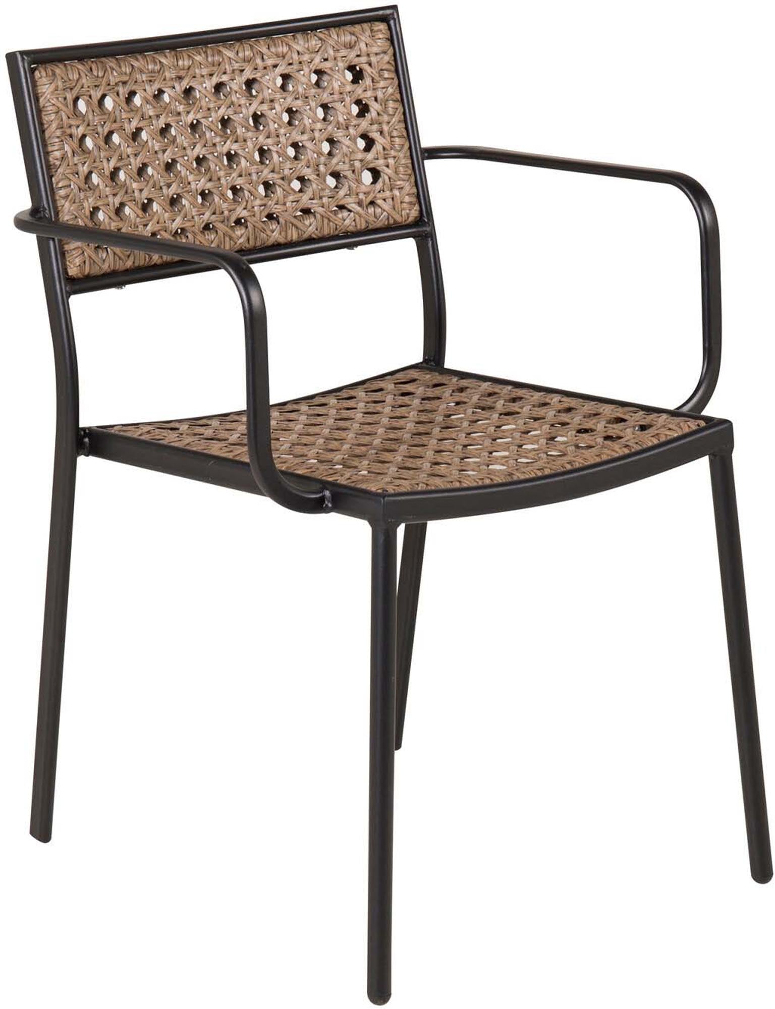 Entdecken Sie den Paola Stuhl von Venture Home – stilvoller Gartenstuhl mit Armlehnen, robustem Stahl und UV-beständigem Material für höchsten Komfort.