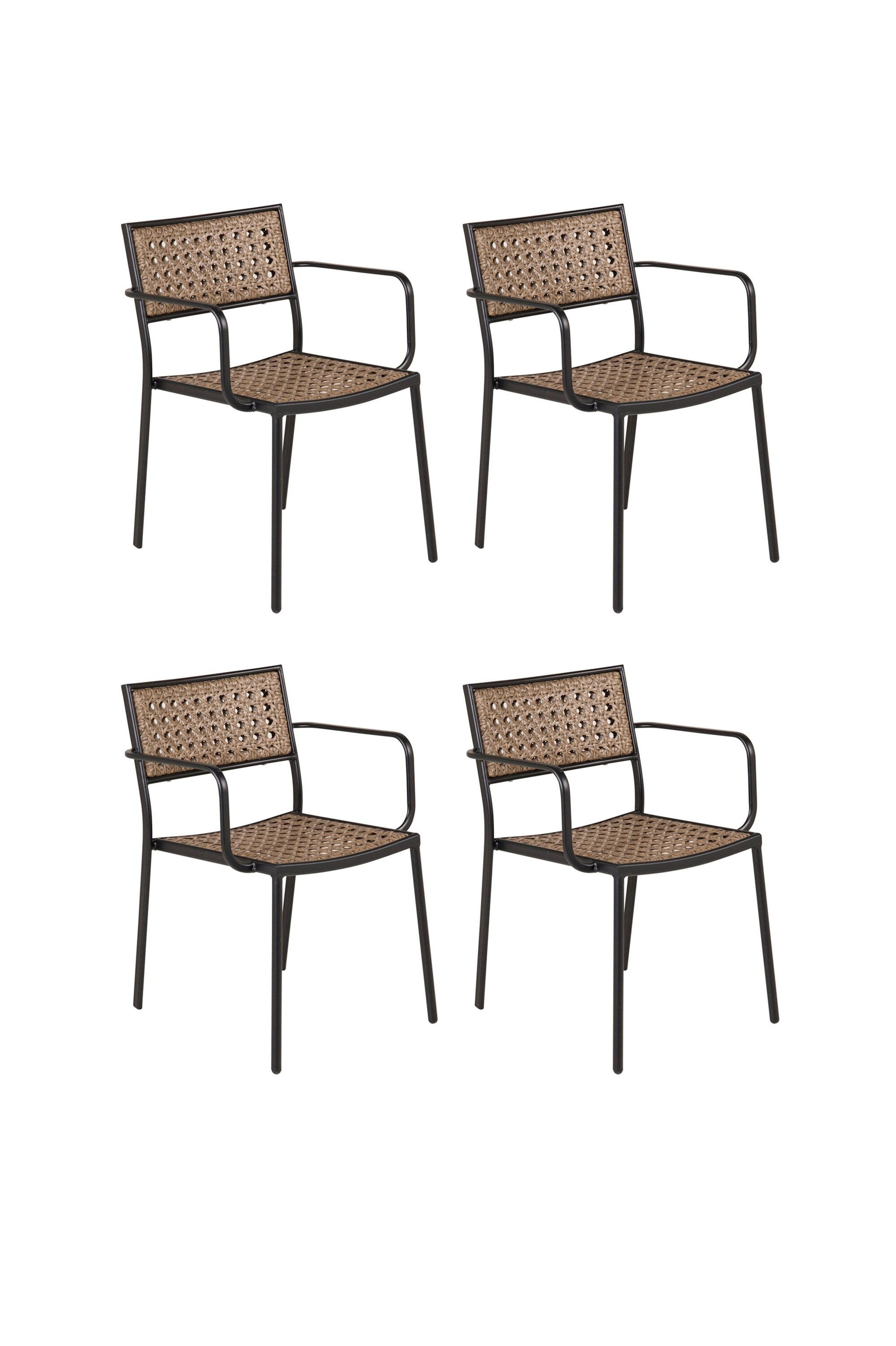 Paola Stuhl in Natur präsentiert im Onlineshop von KAQTU Design AG. Gartenstuhl mit Armlehnen ist von Venture Home