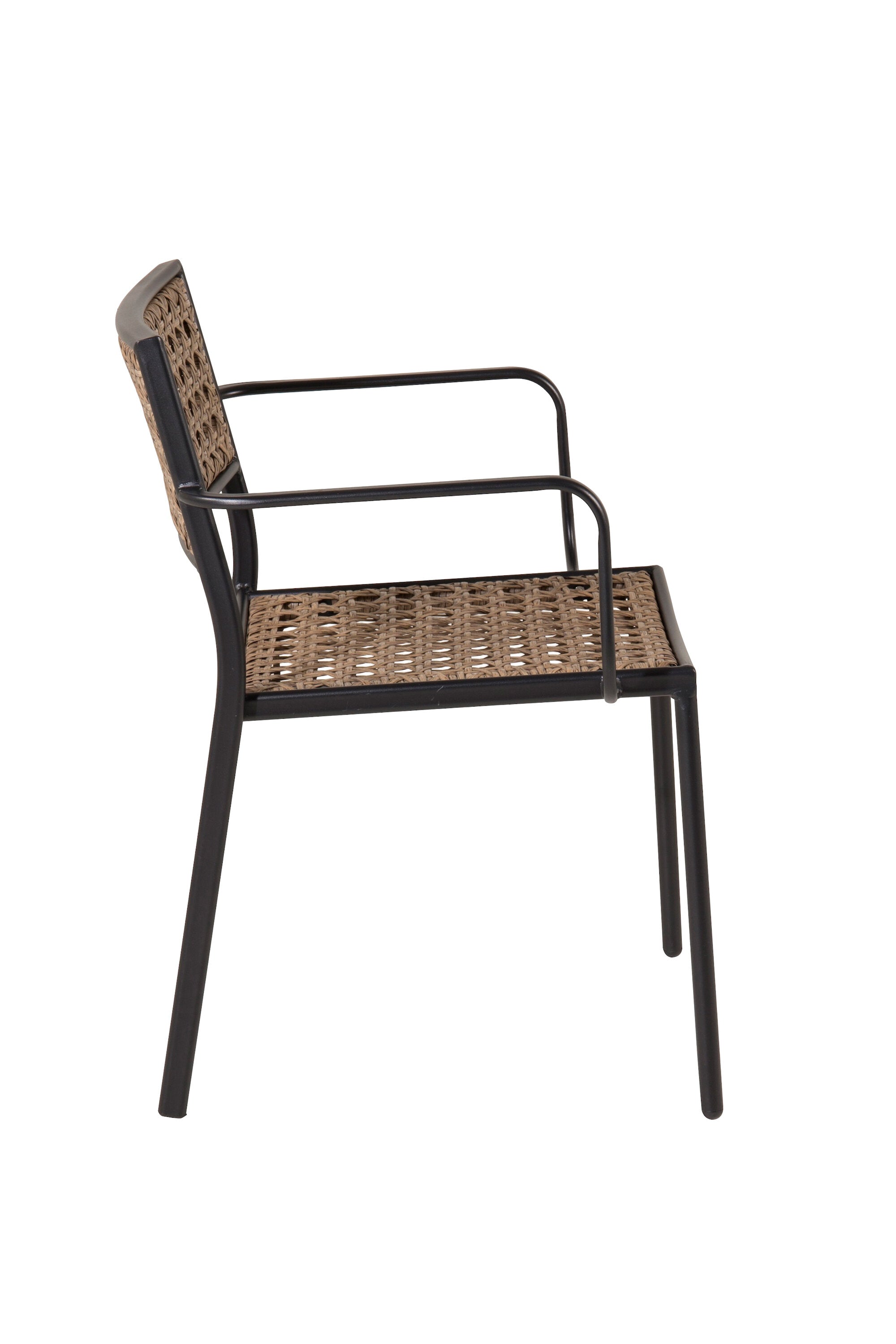Paola Stuhl in Natur präsentiert im Onlineshop von KAQTU Design AG. Gartenstuhl mit Armlehnen ist von Venture Home