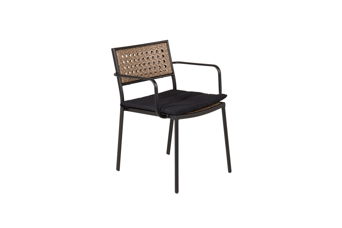 Paola Stuhl in Natur präsentiert im Onlineshop von KAQTU Design AG. Gartenstuhl mit Armlehnen ist von Venture Home