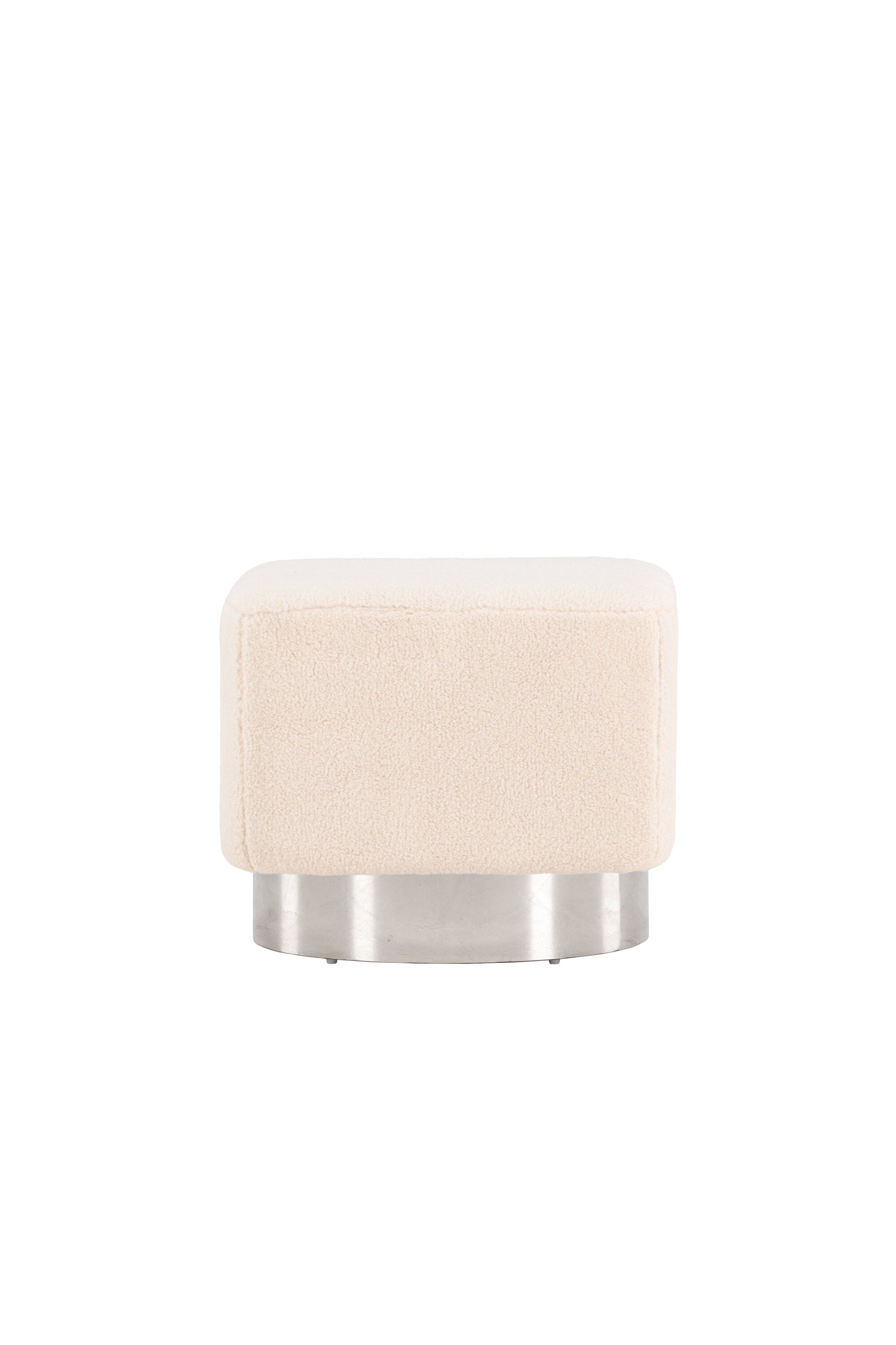 Newton Hocker in Cremefarben präsentiert im Onlineshop von KAQTU Design AG. Pouf ist von Venture Home