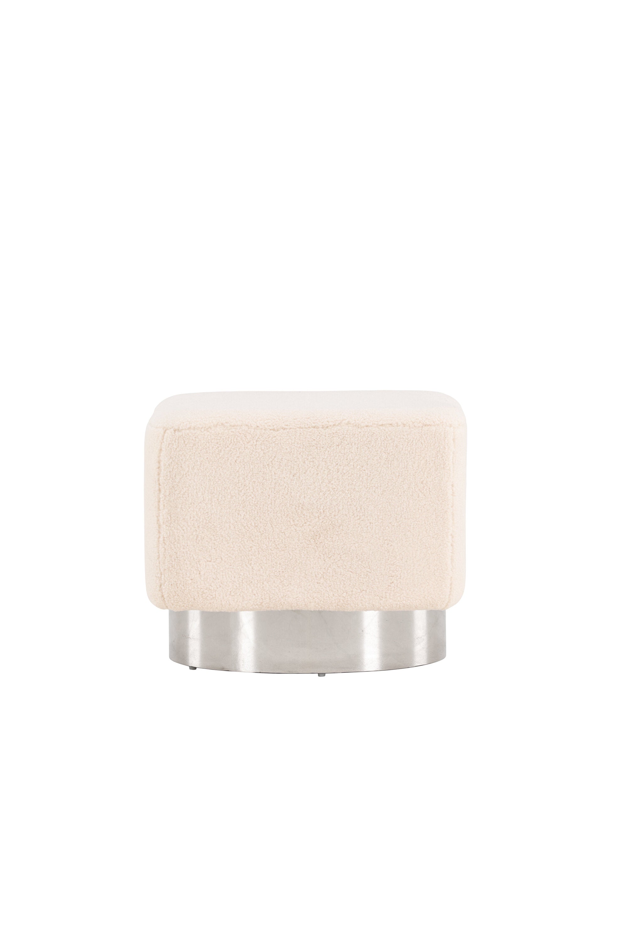Newton Hocker in Cremefarben präsentiert im Onlineshop von KAQTU Design AG. Pouf ist von Venture Home