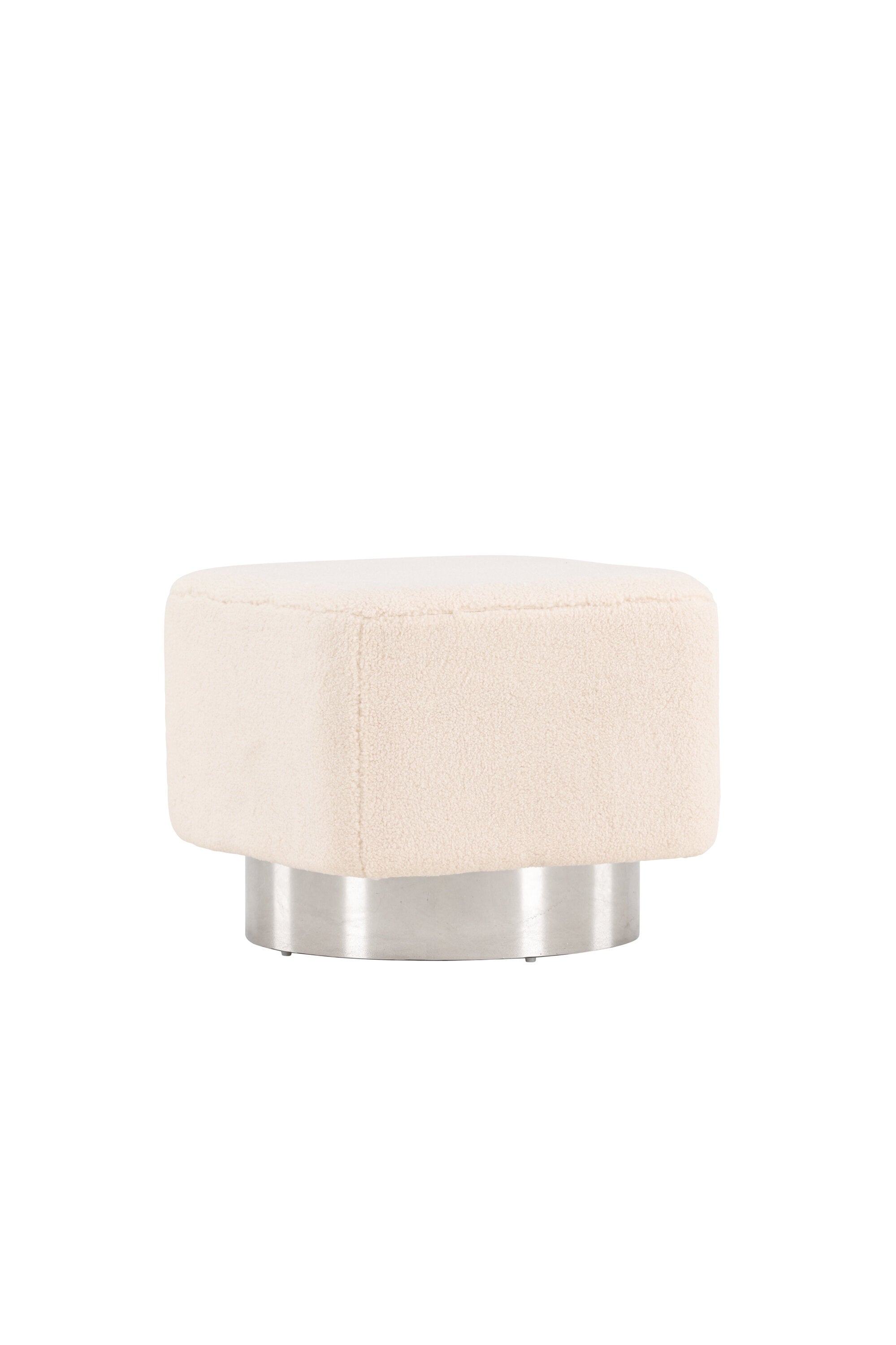 Newton Hocker in Cremefarben präsentiert im Onlineshop von KAQTU Design AG. Pouf ist von Venture Home