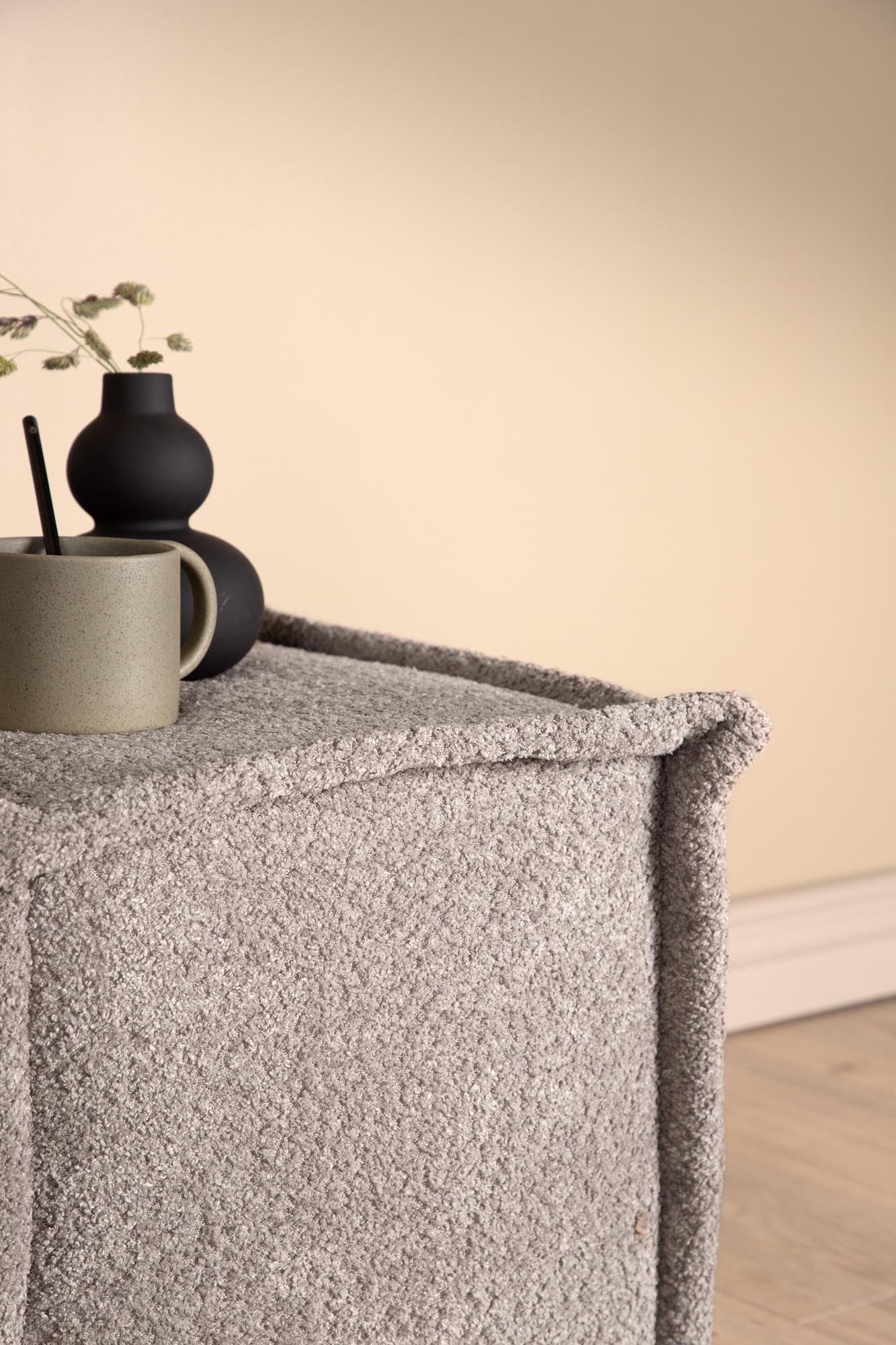 Castine Ottoman / Pouf in Hellgrau präsentiert im Onlineshop von KAQTU Design AG. Pouf ist von Venture Home